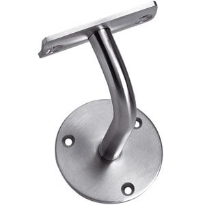 Intersteel Leuninghouder gebogen opschroevend vlak zadel rvs