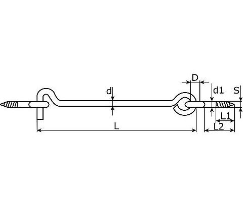 Windhaak staal verzinkt 160 mm