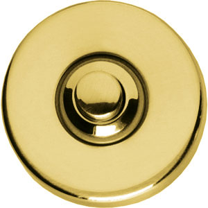 Intersteel beldrukker verdekt kunststof messing gelakt