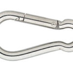 Karabijnhaak C-DIN 5299 40x04 mm RVS AISI 316