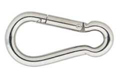 Karabijnhaak C-DIN 5299 40x04 mm RVS AISI 316