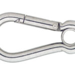 Karabijnhaak met Kous RVS AISI 316