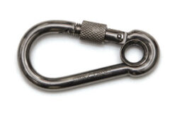 Karabijnhaak met Kous en Schroef RVS