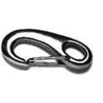 Karabijnhaak met Veer RVS AISI 316