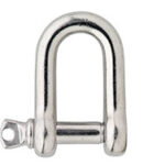 D-sluiting 04 mm RVS AISI 316