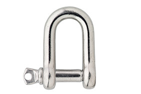 D-sluiting 04 mm RVS AISI 316