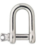 D-sluiting 05 mm RVS AISI 316