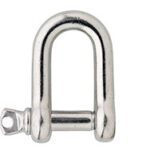 D-sluiting 05 mm RVS AISI 316