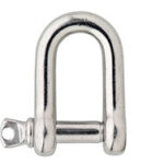 D-sluiting 12 mm RVS AISI 316