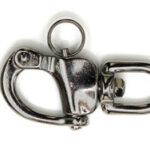 Snapsluiting met Wervel RVS AISI 316