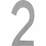 Huisnummer 2 rvs