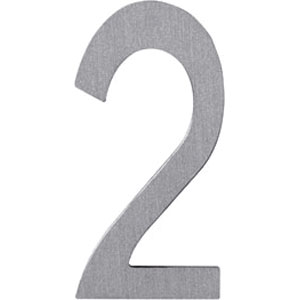 Huisnummer 2 rvs
