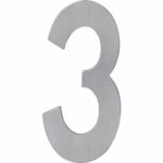 Huisnummer 3 rvs