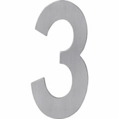 Huisnummer 3 rvs