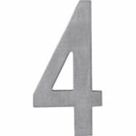 Huisnummer 4 rvs