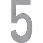 Huisnummer 5 rvs