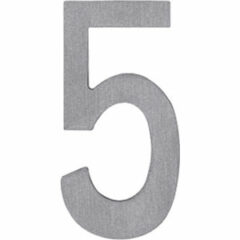 Huisnummer 5 rvs