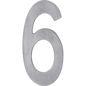 Huisnummer 6 rvs