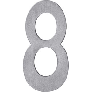 Huisnummer 8 rvs