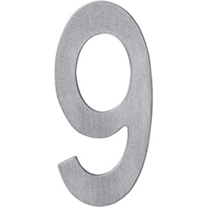 Huisnummer 9 rvs
