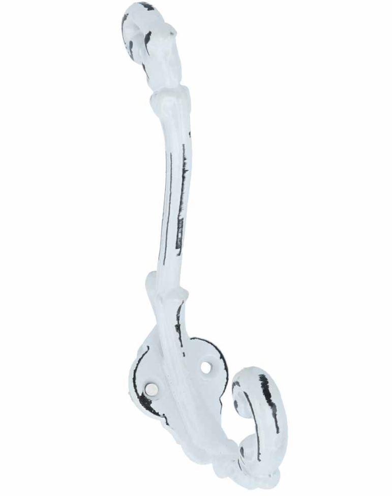 Kapstokhaak wit craquelé