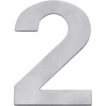 Huisnummer 2 rvs