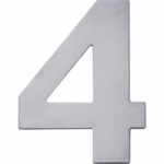Huisnummer 4 rvs