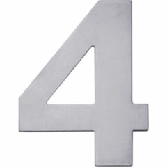 Huisnummer 4 rvs