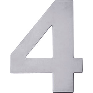 Huisnummer 4 rvs
