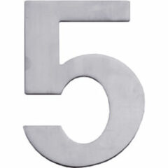 Huisnummer 5 rvs