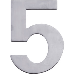 Huisnummer 5 rvs