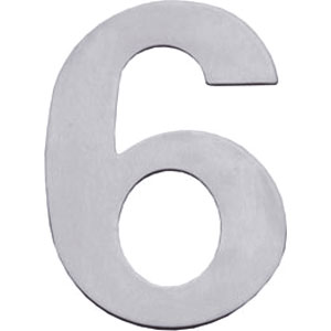 Huisnummer 6 rvs
