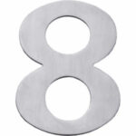 Huisnummer 8 rvs