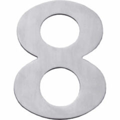 Huisnummer 8 rvs