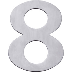 Huisnummer 8 rvs