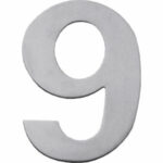 Huisnummer 9 rvs