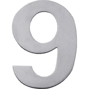 Huisnummer 9 rvs