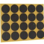 Zelfklevend Vilt Bruin Ø 17 mm