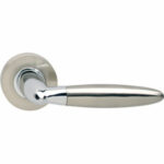 Intersteel deurklink Elen op rozet chroom/mat nikkel