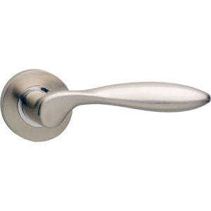 Intersteel deurklink George op rond rozet nikkel mat