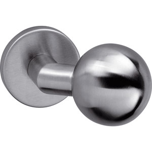 Intersteel knop bol/schuin vast op rozet verdekt 10mm rvs