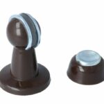 Deurvastzetter magnetisch 80mm bruin