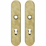 SKG3 Veiligheid-schild doorgaand PC72 messing getrommeld