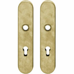 SKG3 Veiligheid-schild doorgaand PC72 messing getrommeld