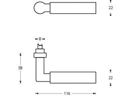 Intersteel deurklink Bau-stil mat zwart - Afbeelding 2