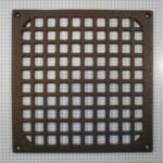 Rooster, ijzer geroest 20 x 20 cm