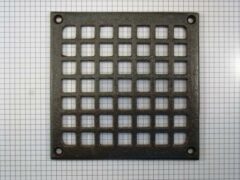 Rooster, ijzer geroest 15 x 15 cm