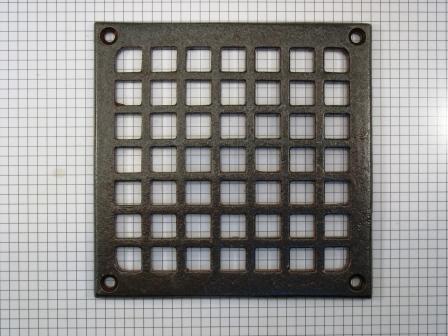 Rooster, ijzer geroest 15 x 15 cm