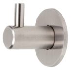 Kapstokhaak RVS Rond met sokkel 30 mm