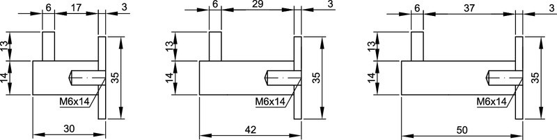 Kapstokhaak rvs Rond met sokkel 42 mm - Afbeelding 2